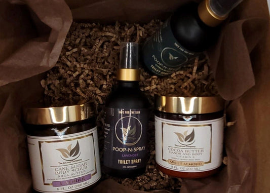 Gift Package-Scrub and Butter- Poop Spray Combo