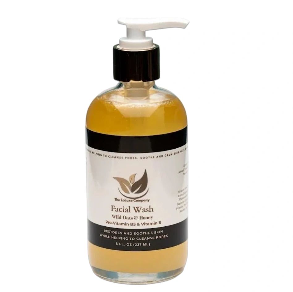 Facial Wash (Wild Oats and Honey) and Hemp Seed Oil Combo